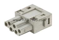 Han® E Push-In module, female 0,5-2,5mm²