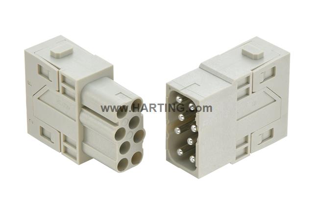 Han® EE Push-In module, male 0,5-2,5mm²