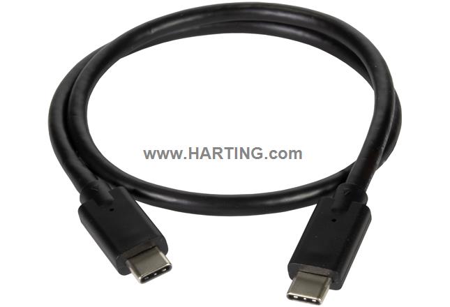 USBC 3.2Type G.2x2 C-cable,2xIP20,1,0m