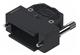 D-Sub 15P plast hood 1str-ent kn M3 l