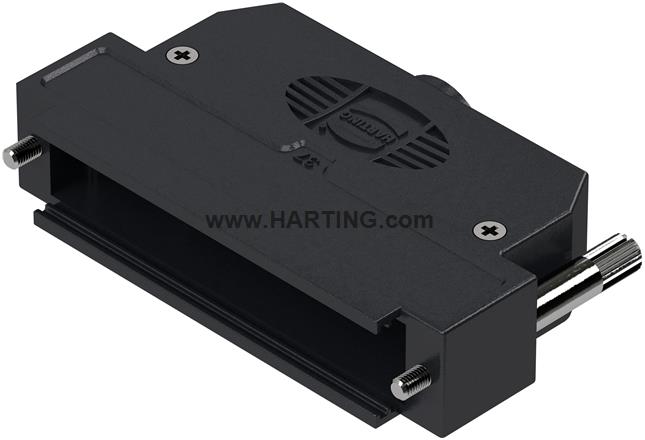 D-Sub 37P plast hood 1str-ent kn M3 l