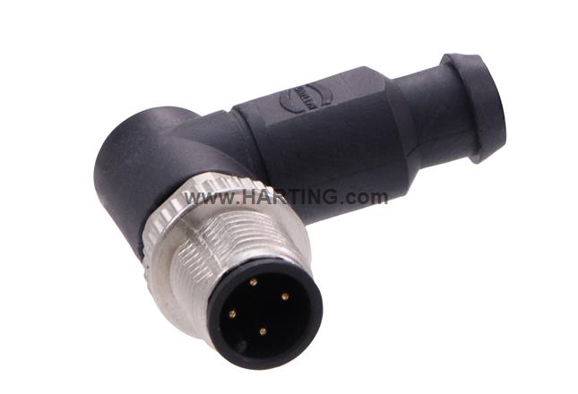 M12 A-cod 4P Male Angled 225°