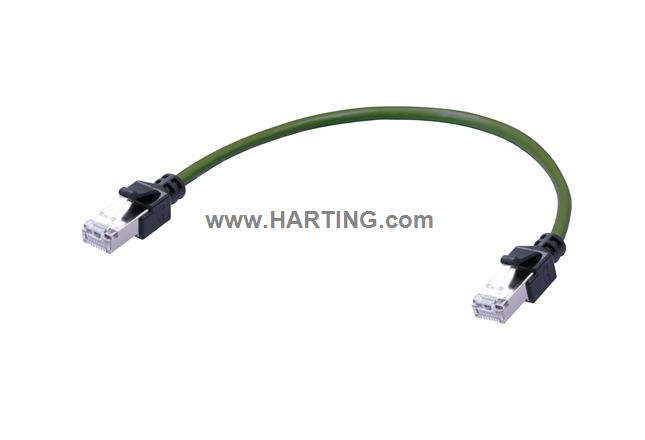 RJ45 CAT5 8P MA DE GN CABLE ASSY,9.0M