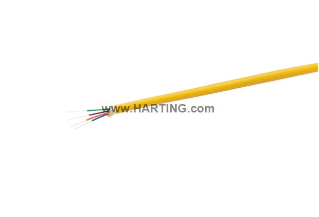 FO cable, 4E9 G657.A1 5.5mm RAL1021 PUR