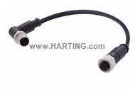 M12 A-cod 3-pol an /st m /f PUR 13.50m