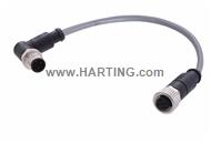 M12 A-cod 3-pol st /an f /m PVC 5.00m