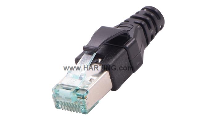 DualBoot RJ45 PP IP20 Cat.6A 8pol black