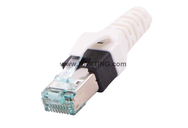 DualBoot RJ45 PP IP20 Cat.6A 8pol white