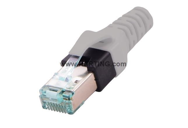 DualBoot RJ45 PP IP20 Cat.5e 8pol grey