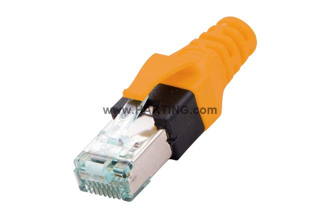 DualBoot RJ45 PP IP20 Cat.5e 8pol orange