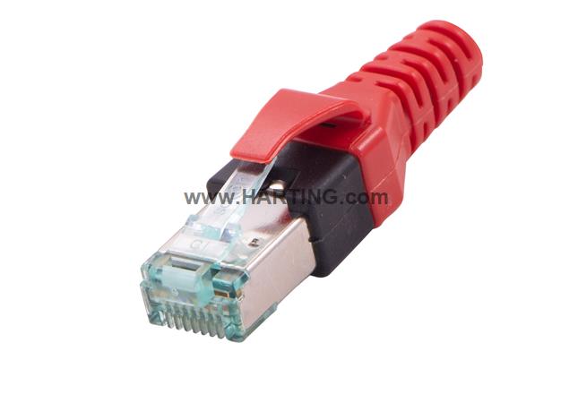 DualBoot RJ45 PP IP20 Cat.5e 8pol red