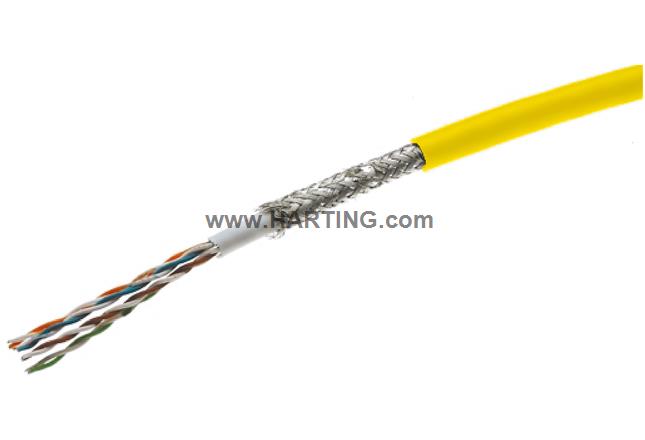 4x2xAWG 26/7 S/FTP Cat.7 PUR, yellow