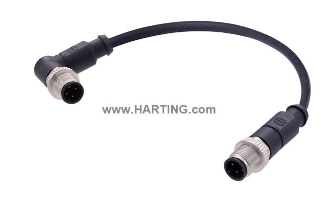 M12 A-cod 4-pol an /st m /m PUR 3.60m