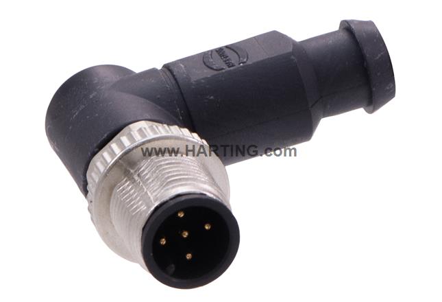 M12 A-cod 5P Male Angled 0°