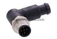 M12 A-cod 5P Male Angled 45°
