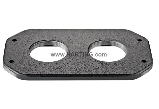 Han 48HPR mounting cover 2xM50
