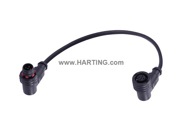 M12 A-cod 4-pol an/an m/f  PPi PUR 1.0m