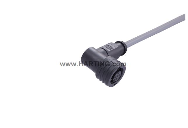 M12 A-cod 4-pol an/- f/- PPi PVC 1.0m
