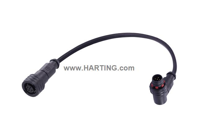 M12 A-cod 3-pol st/an f/m PPi PUR 1.0m