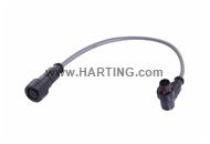 M12 A-cod 3-pol st/an f/m PPi PVC 5.0m
