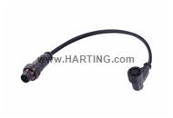 M12 A-cod 3-pol st/an m/f PPi PUR 5.0m