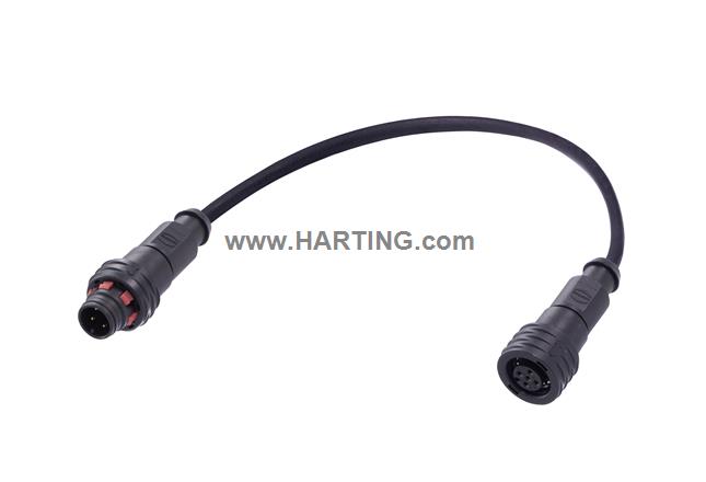 M12 A-cod 3-pol st/st m/f PPi PUR 2.0m