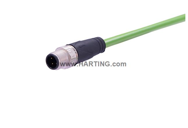 M12 Cable Assembly D-cod st/- m/- 1,5m