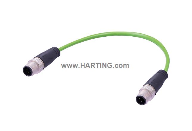 M12 Cable Assembly D-cod st/st m/m 7,0m