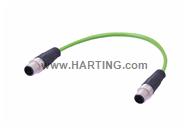 M12 Cable Assembly D-cod st/st m/m 7,5m