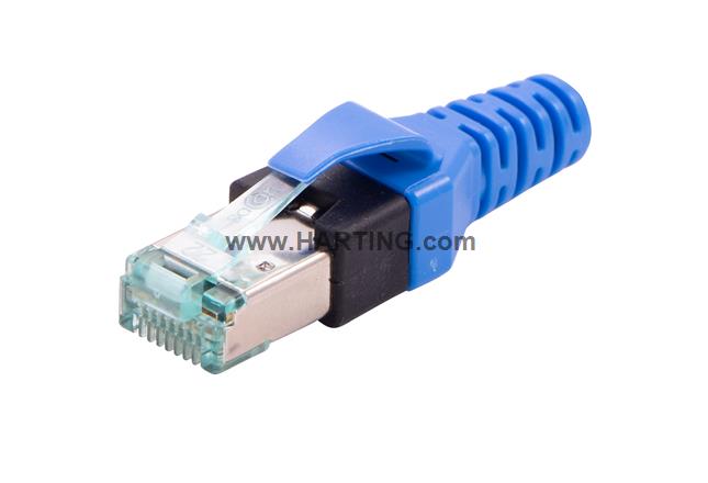 DualBoot RJ45 IP20 Cat.5e, 8pol.,blue