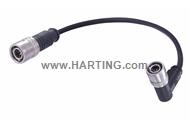 M12 X m/m st/an PP EtherRail 1m