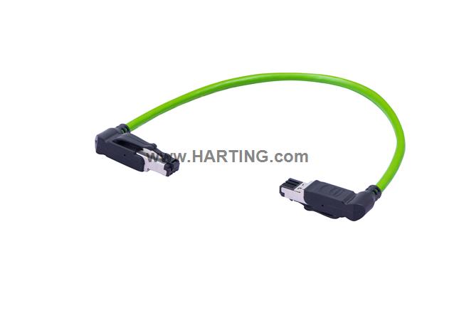 RJI IP20/ 90° gew.2X180° 22/7;0,5m;stra.