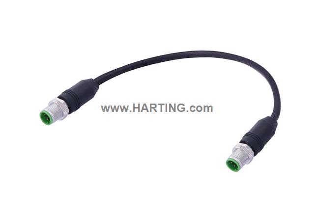 RJI M12Kabel 4xAWG22/7outd 2xM12 – 3,5m