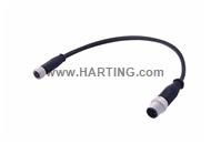 M12 A-coded Cable Assembly,3M