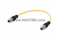 SPE M12 st - st 2xAWG22/7 PUR 0.5m