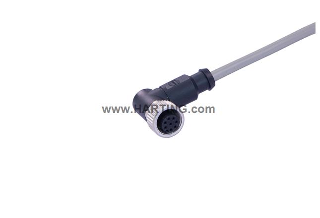 M12 A-cod 8-pole an-/ f/- PVC 1.5m
