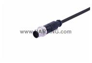 M12 A-cod 8-pole st/- m/- PUR 1.0m