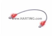 saCon LED Patch Cable CAT.6 grey 2m