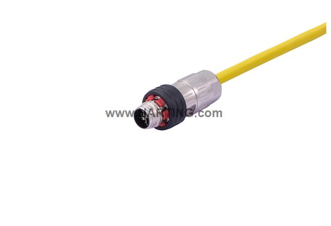 M12 X-cod 8-pol st/-m/- PPi PUR 1.0m