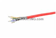 4x2xAWG 26/7 S/FTP Cat.7 FRNC, red