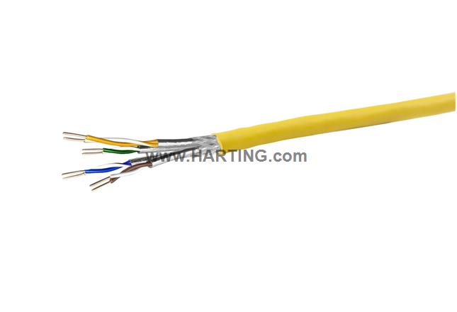 4x2xAWG 26/7 S/FTP Cat.7 FRNC, yellow