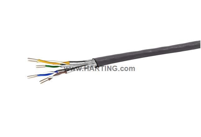 4x2xAWG 26/7 S/FTP Cat.7 FRNC, black