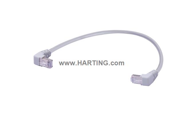 RJ45 Eco-I 90°-D F/UTP Cat.5e LSZH 5.0m