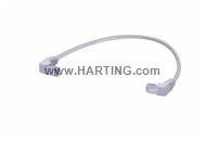 RJ45 Eco-I 90°-D F/UTP Cat.5e LSZH 5.0m