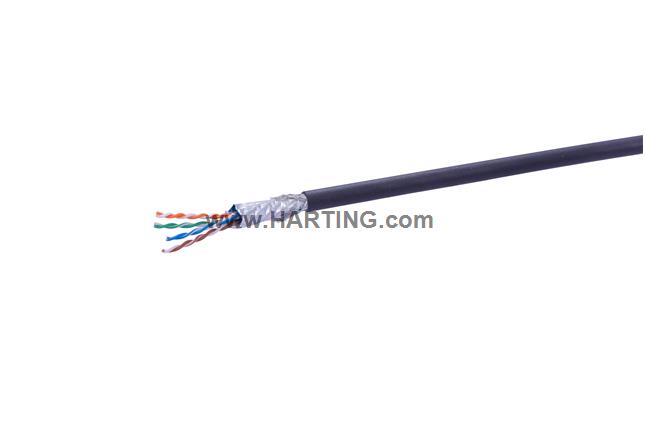 CAT5,4pairs, 26/7AWG, SHIELD PUR BK JACK