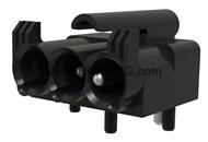 Han Board PCB 2+PE 7,62 PCB angled