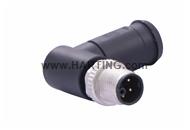 M12 Power K-cod 4+PE an/- m/- 0° scr