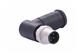 M12 Power K-cod 4+PE an/- m/- 0° scr