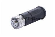 M12 Power L-cod 4+FE st/- f/- scr