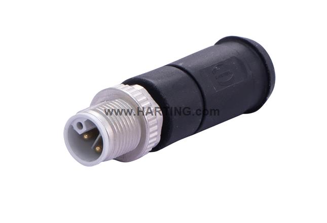 M12 Power L-cod 4+FE st/- m/- scr